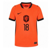 Dámy Fotbalový dres Nizozemsko Donyell Malen #18 MS 2026 Domácí Krátký Rukáv